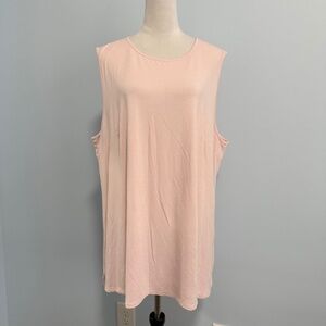 J Jill Plus Sleeveless Pale Pink Top Size 3XL